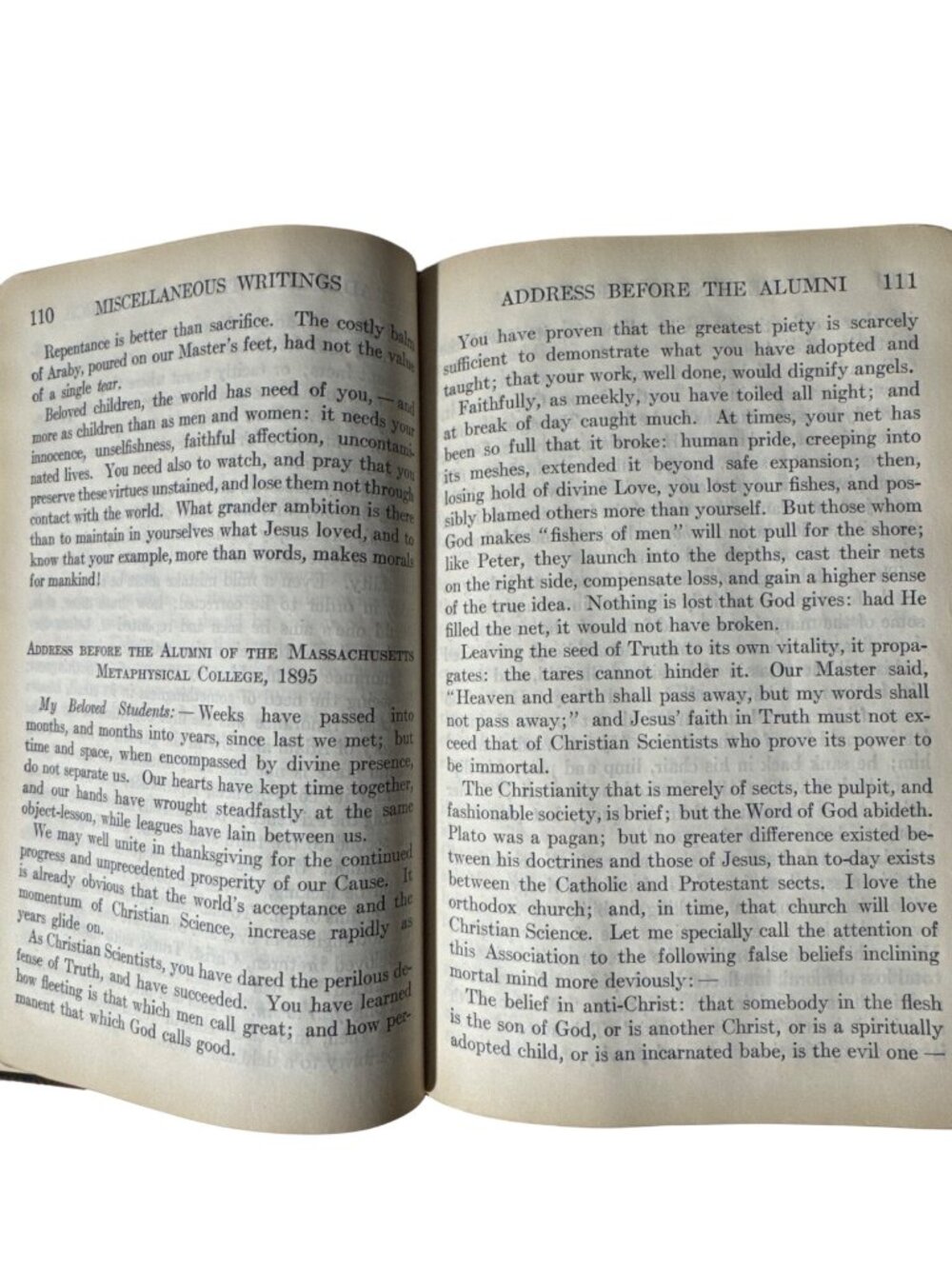 Antique Miscellaneous Writings 1883-1896 By Mary Baker Eddy Hardcover Book - Picture 10 of 16